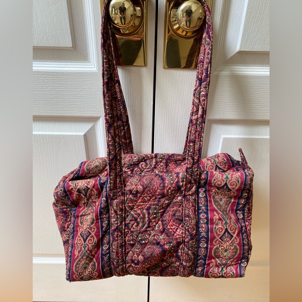 Vera Bradley Retired Windsor Print Small Duffle Bag